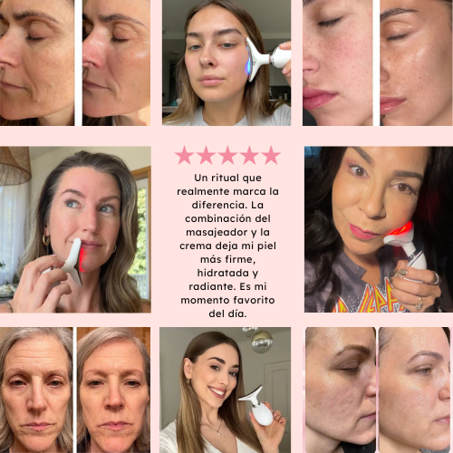 Pack Lifting 2 en 1: Masajeador + Crema Reafirmante y Pulsera de Regalo 🎁