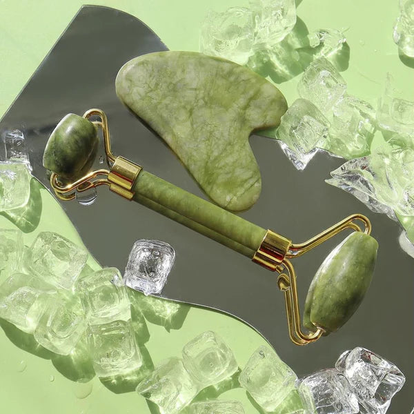 Rodillo de Jade para masaje Facial
