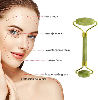 Rodillo de Jade para masaje Facial