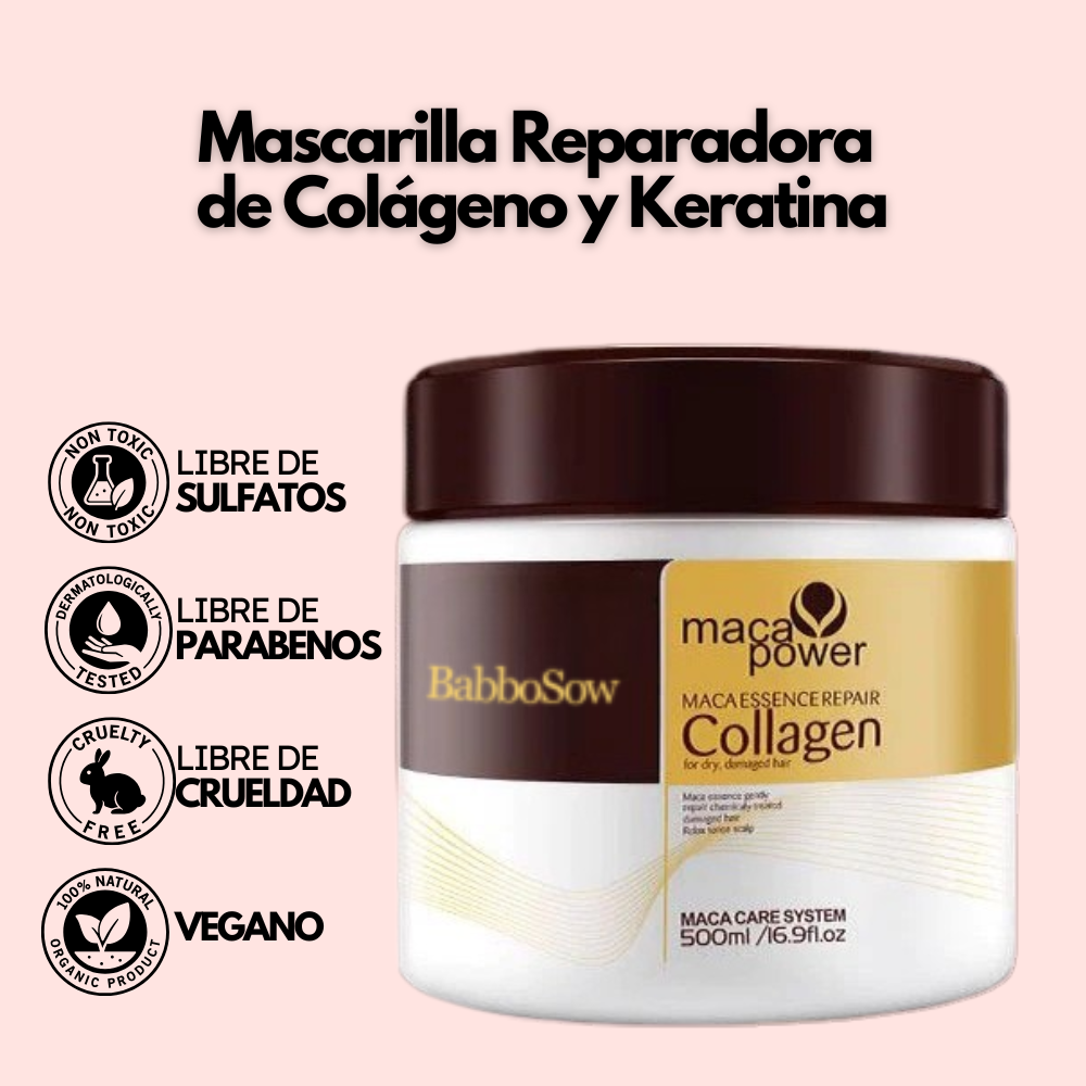 Mascarilla de Colágeno y Keratina 500ML ¡¡Edición Especial 2x1!! 😍