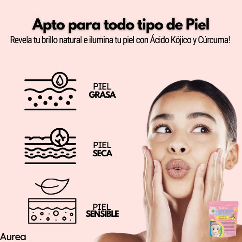 Discos Limpiadores y Exfoliantes de Cúrcuma y Ácido Kójico - ¡Llévate 2 por el precio de 1! 😍