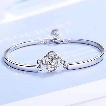 Pulsera Trébol de Plata