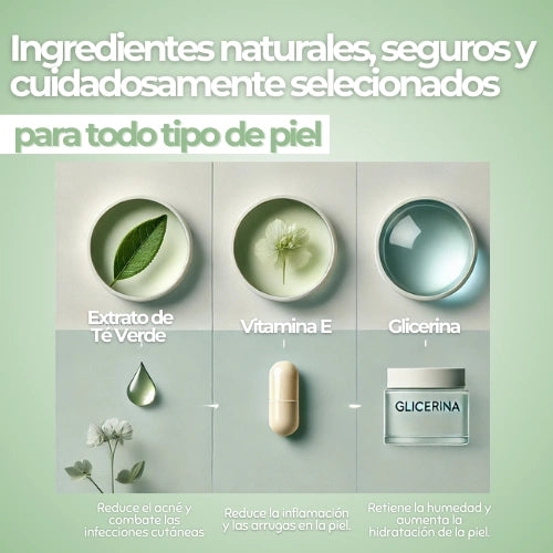 PACK DETOX: Llévate 2 Mascarillas de Té Verde + 1 Parche GRATIS