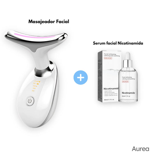 Pack Lifting 3 en 1: Masajeador Lifting + Serum Nicotinamida